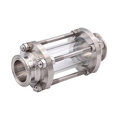 Dur Di-staen Tri Clamp Gwydr Golwg Sanitary 1.5"