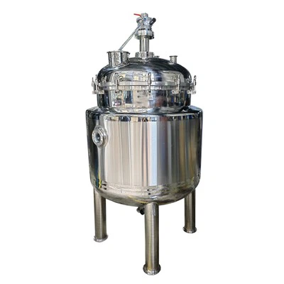 tanc cymysgu alcohol niwmatig dur di-staen